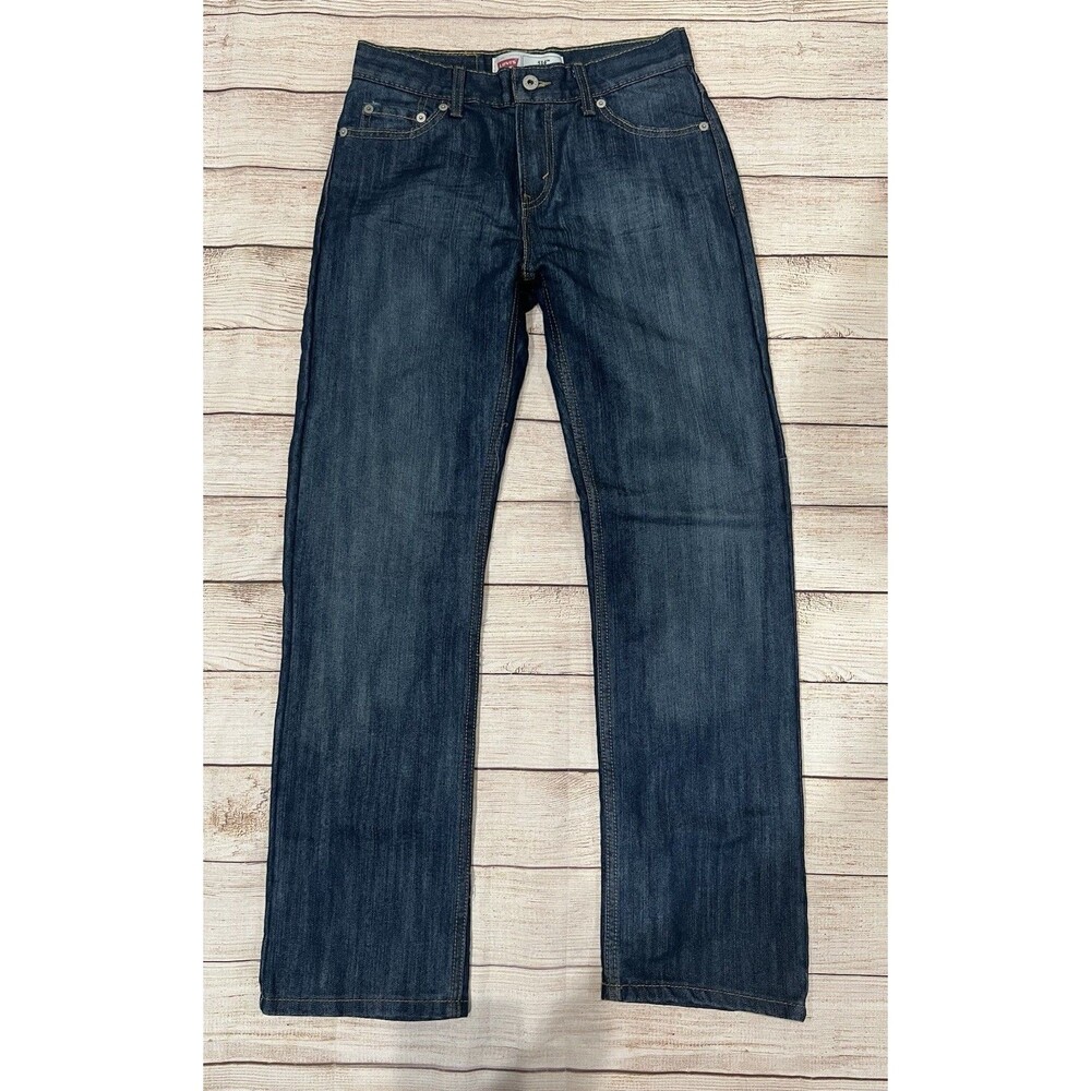Levis Boys 514 Straight Regular Fit Jeans Size 27 X 27 14 Regular